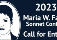 2023 Call for Entries graphic and logo for Maria W. Faust Sonnet Contest.